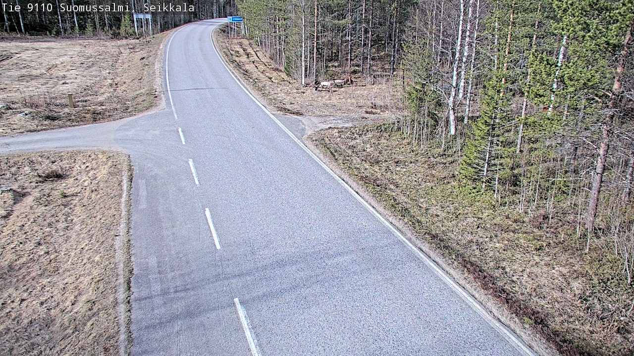 Weather Camera Image Road 9110 Suomussalmi, Seikkala, Suomussalmi, Kainuu