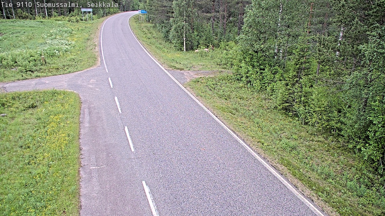 Weather Camera Image Road 9110 Suomussalmi, Seikkala, Suomussalmi, Kainuu