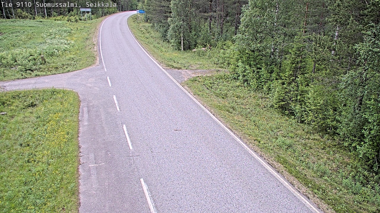 Weather Camera Image Road 9110 Suomussalmi, Seikkala, Suomussalmi, Kainuu