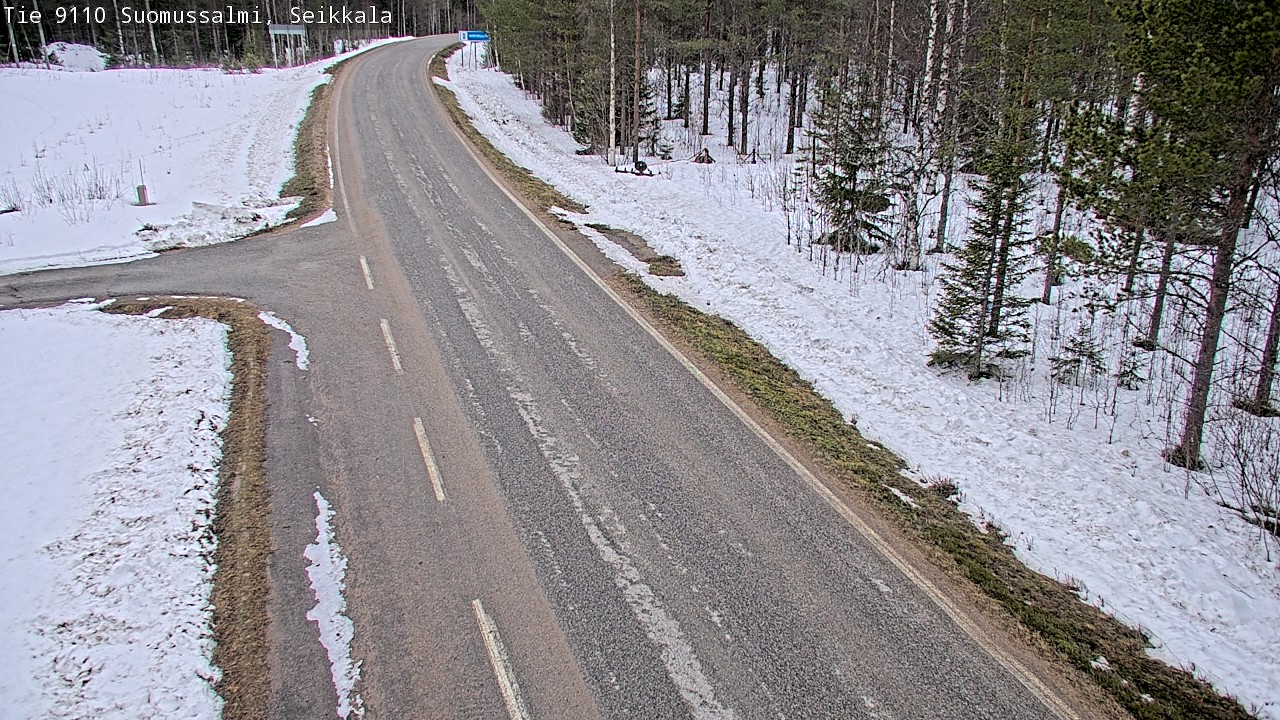 Weather Camera Image Road 9110 Suomussalmi, Seikkala, Suomussalmi, Kainuu