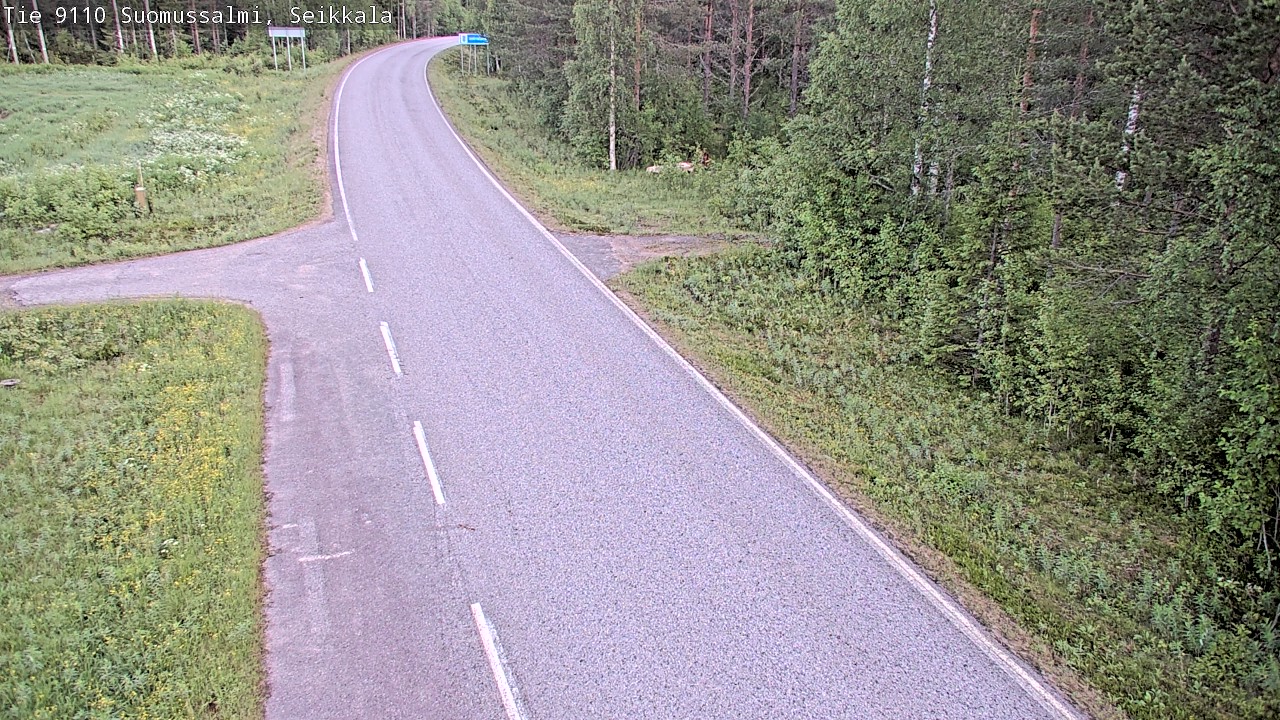 Weather Camera Image Road 9110 Suomussalmi, Seikkala, Suomussalmi, Kainuu