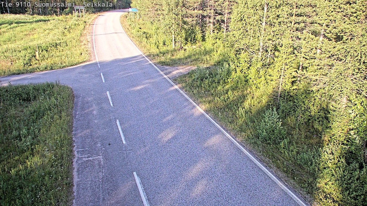 Weather Camera Image Road 9110 Suomussalmi, Seikkala, Suomussalmi, Kainuu