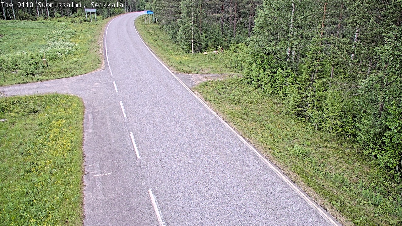 Weather Camera Image Road 9110 Suomussalmi, Seikkala, Suomussalmi, Kainuu