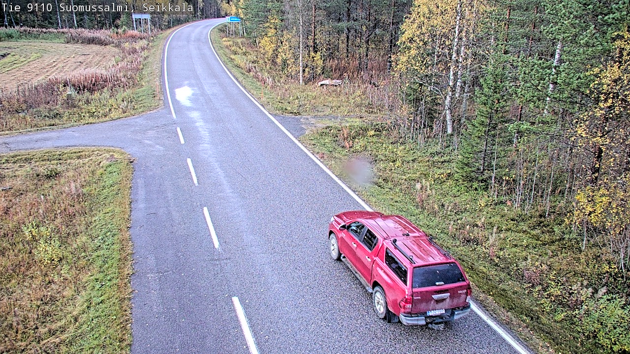 Weather Camera Image Road 9110 Suomussalmi, Seikkala, Suomussalmi, Kainuu