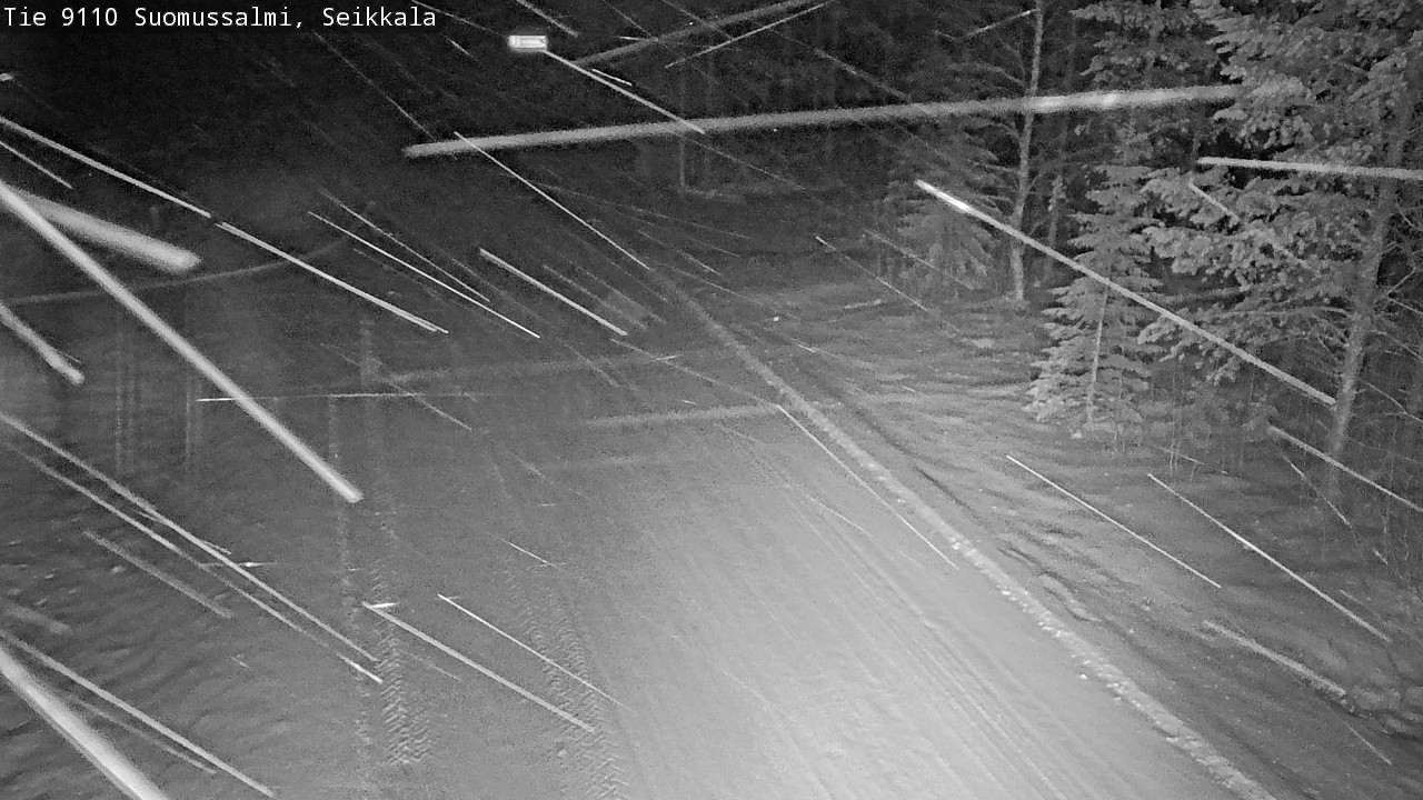 Weather Camera Image Road 9110 Suomussalmi, Seikkala, Suomussalmi, Kainuu