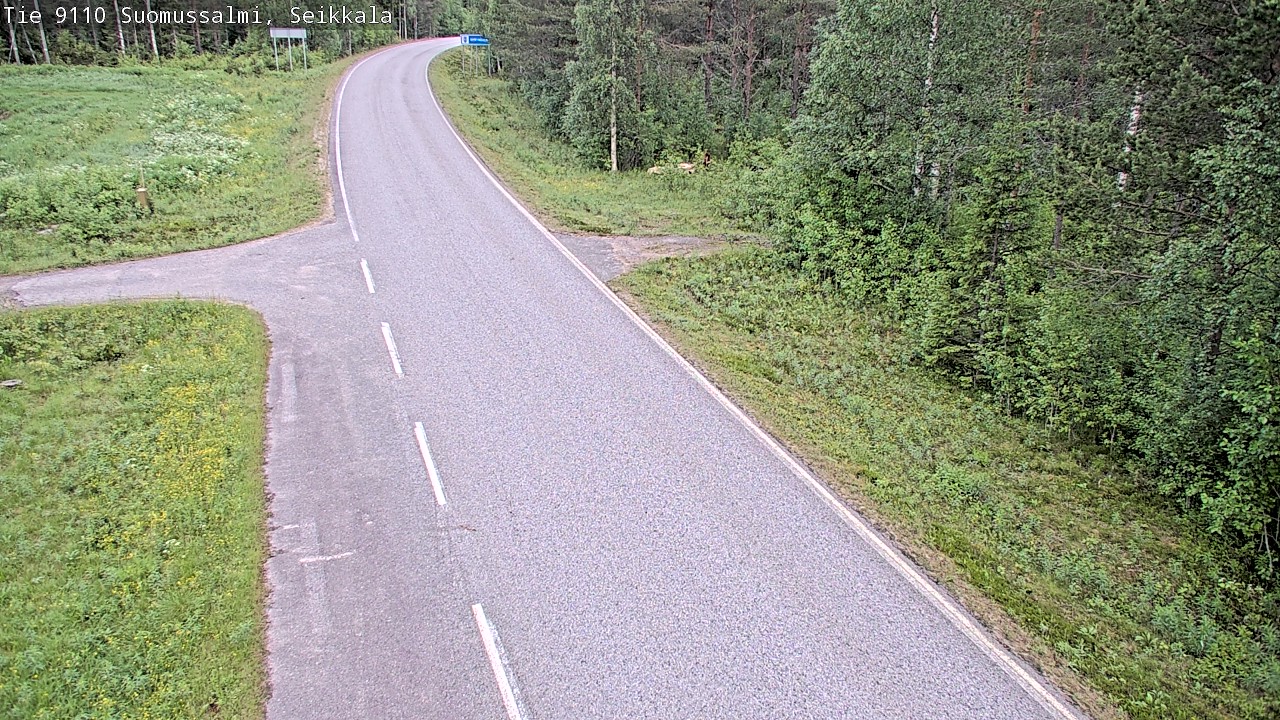 Weather Camera Image Road 9110 Suomussalmi, Seikkala, Suomussalmi, Kainuu