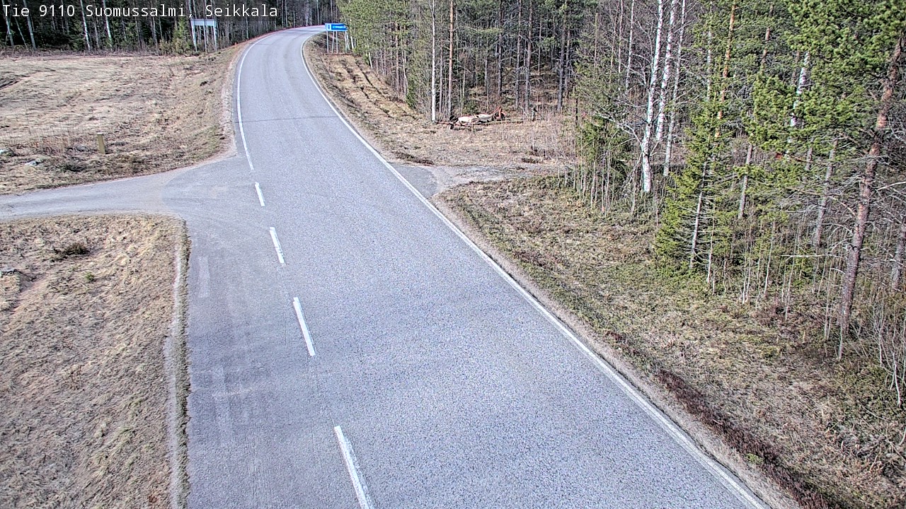 Weather Camera Image Road 9110 Suomussalmi, Seikkala, Suomussalmi, Kainuu