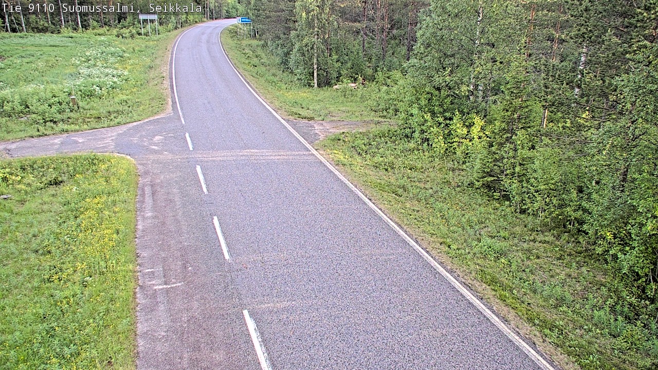 Weather Camera Image Road 9110 Suomussalmi, Seikkala, Suomussalmi, Kainuu