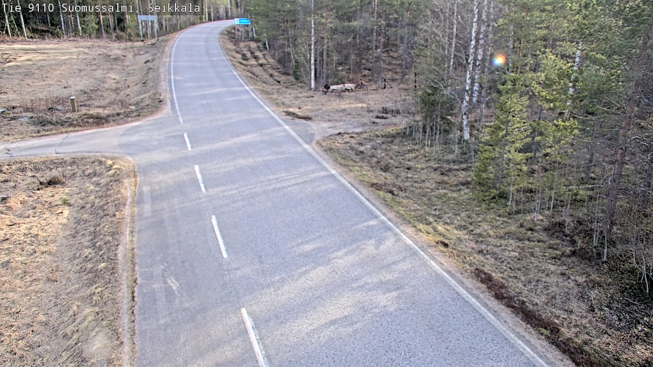 Weather Camera Image Road 9110 Suomussalmi, Seikkala, Suomussalmi, Kainuu