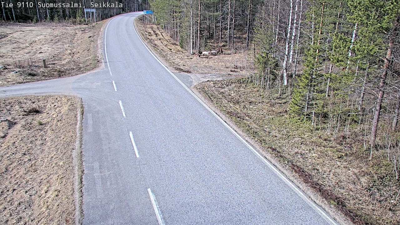 Weather Camera Image Road 9110 Suomussalmi, Seikkala, Suomussalmi, Kainuu