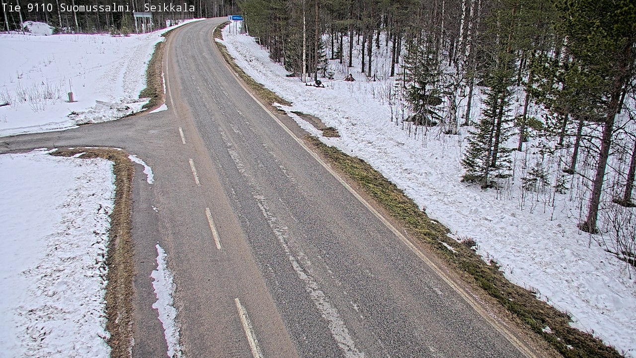 Weather Camera Image Road 9110 Suomussalmi, Seikkala, Suomussalmi, Kainuu