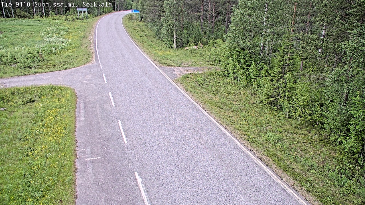 Weather Camera Image Road 9110 Suomussalmi, Seikkala, Suomussalmi, Kainuu