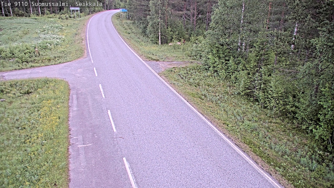 Weather Camera Image Road 9110 Suomussalmi, Seikkala, Suomussalmi, Kainuu