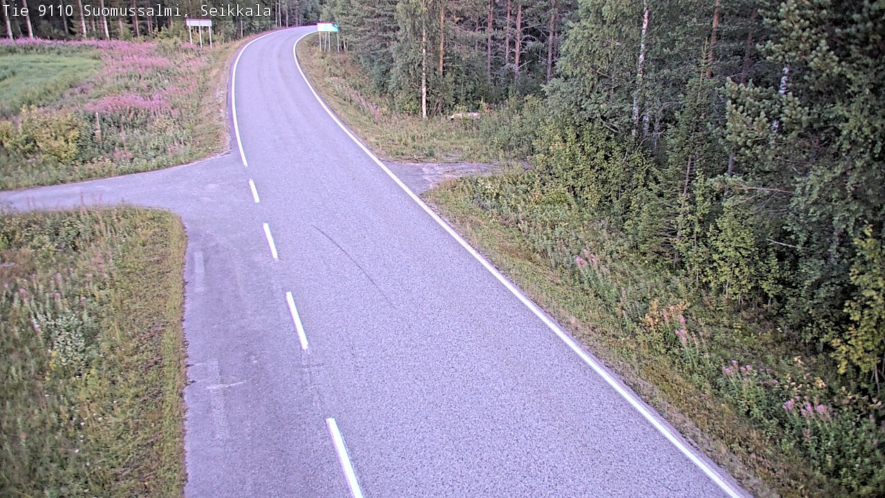 Kelikamerat Kuva Tie 9110 Suomussalmi, Seikkala, Suomussalmi, Kainuu