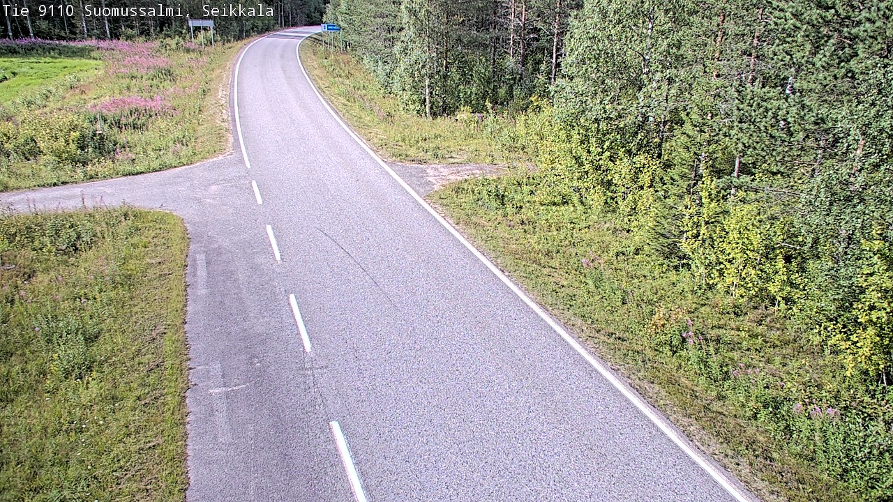 Weather Camera Image Road 9110 Suomussalmi, Seikkala, Suomussalmi, Kainuu