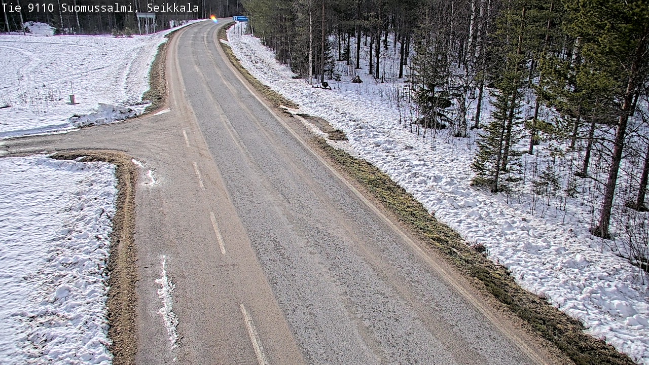 Weather Camera Image Road 9110 Suomussalmi, Seikkala, Suomussalmi, Kainuu