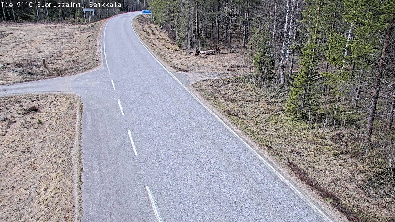 Weather Camera Image Väg 9110 Suomussalmi, Seikkala, Suomussalmi, Kainuu