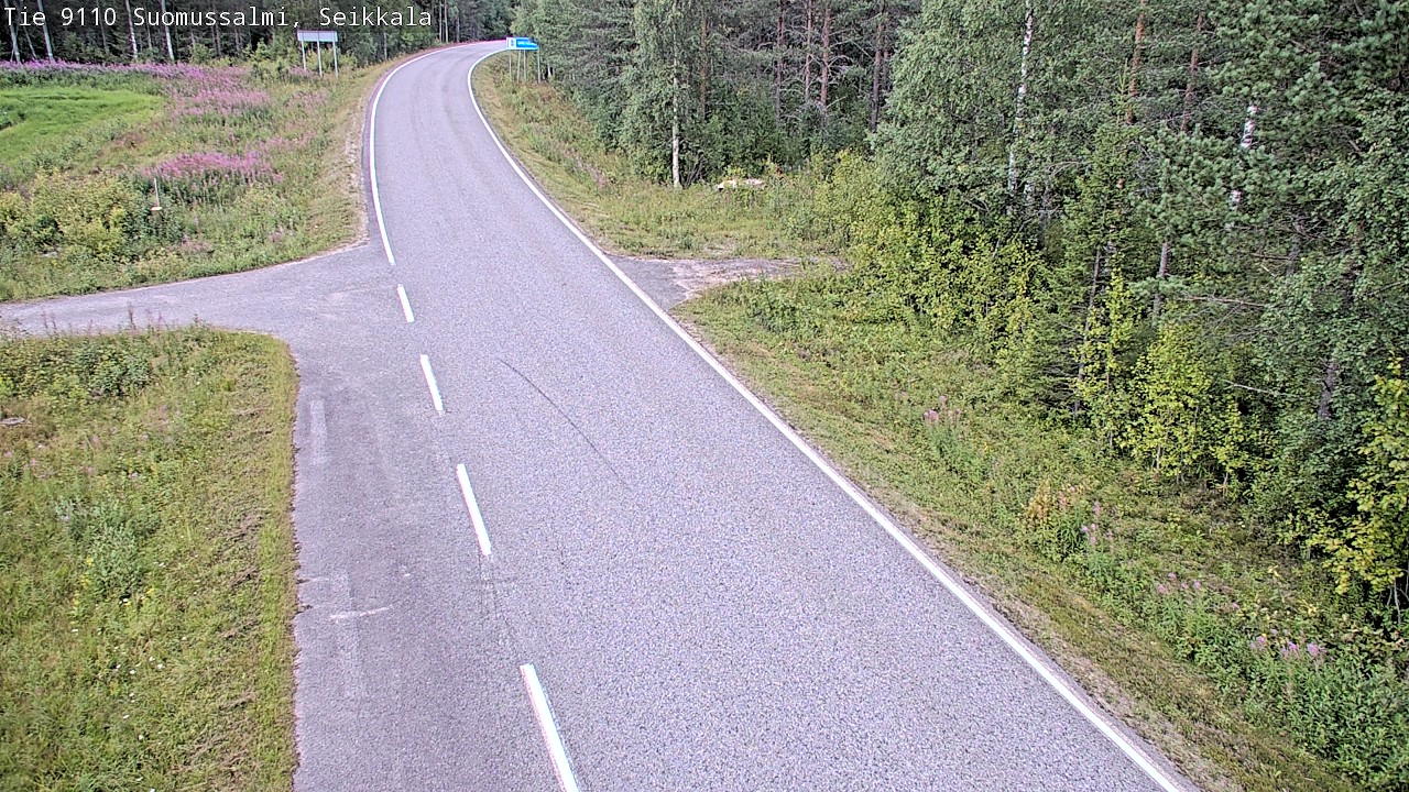 Weather Camera Image Road 9110 Suomussalmi, Seikkala, Suomussalmi, Kainuu