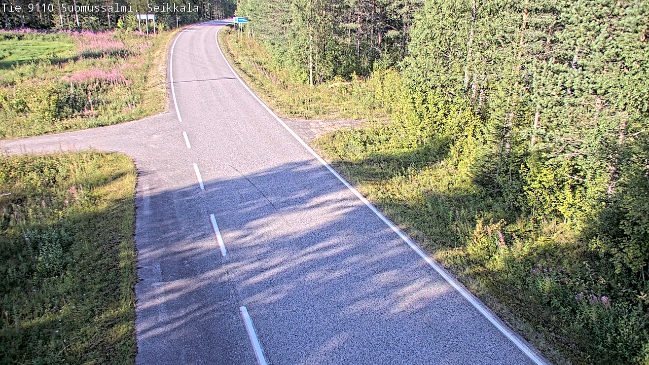 Weather Camera Image Road 9110 Suomussalmi, Seikkala, Suomussalmi, Kainuu
