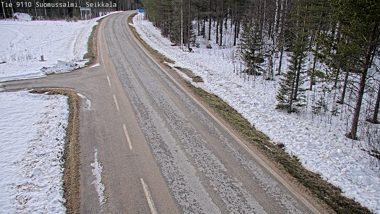 Weather Camera Image Road 9110 Suomussalmi, Seikkala, Suomussalmi, Kainuu
