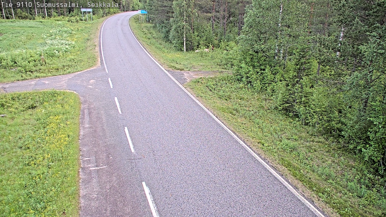 Weather Camera Image Road 9110 Suomussalmi, Seikkala, Suomussalmi, Kainuu