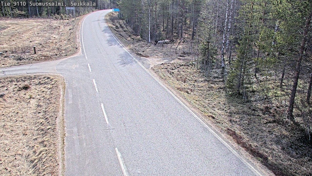 Weather Camera Image Road 9110 Suomussalmi, Seikkala, Suomussalmi, Kainuu