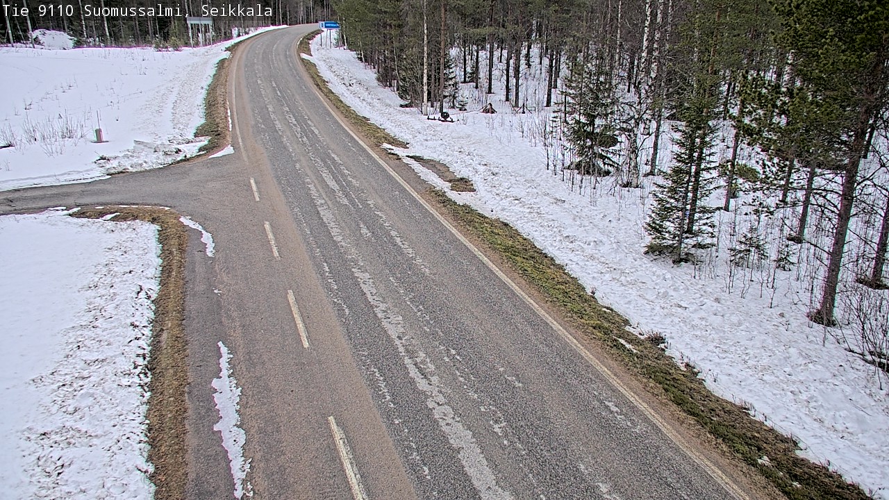 Weather Camera Image Road 9110 Suomussalmi, Seikkala, Suomussalmi, Kainuu