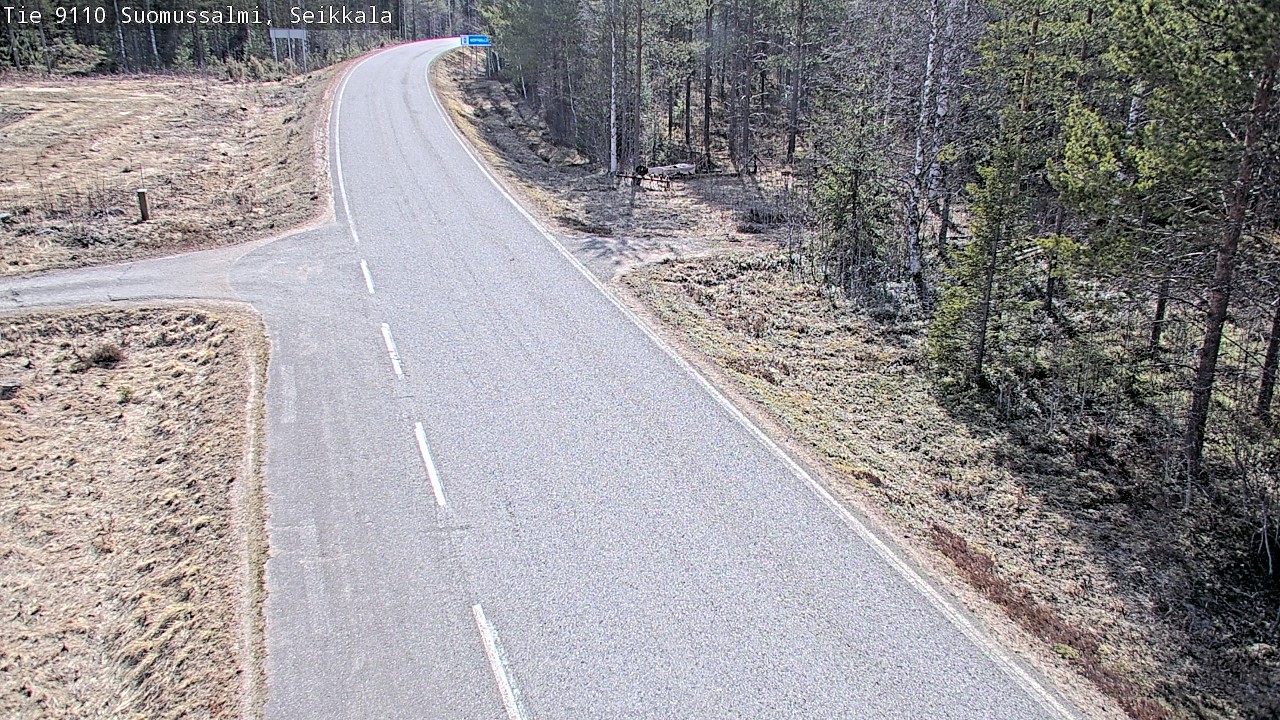 Weather Camera Image Road 9110 Suomussalmi, Seikkala, Suomussalmi, Kainuu