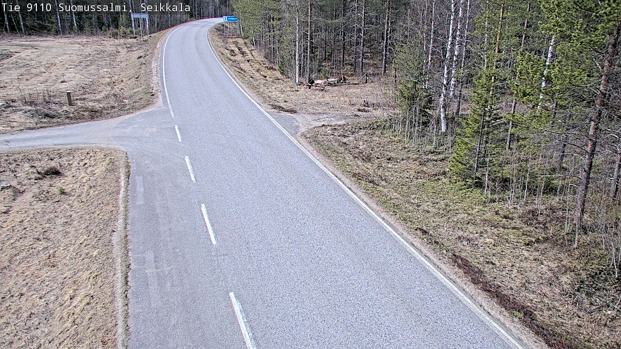 Weather Camera Image Road 9110 Suomussalmi, Seikkala, Suomussalmi, Kainuu