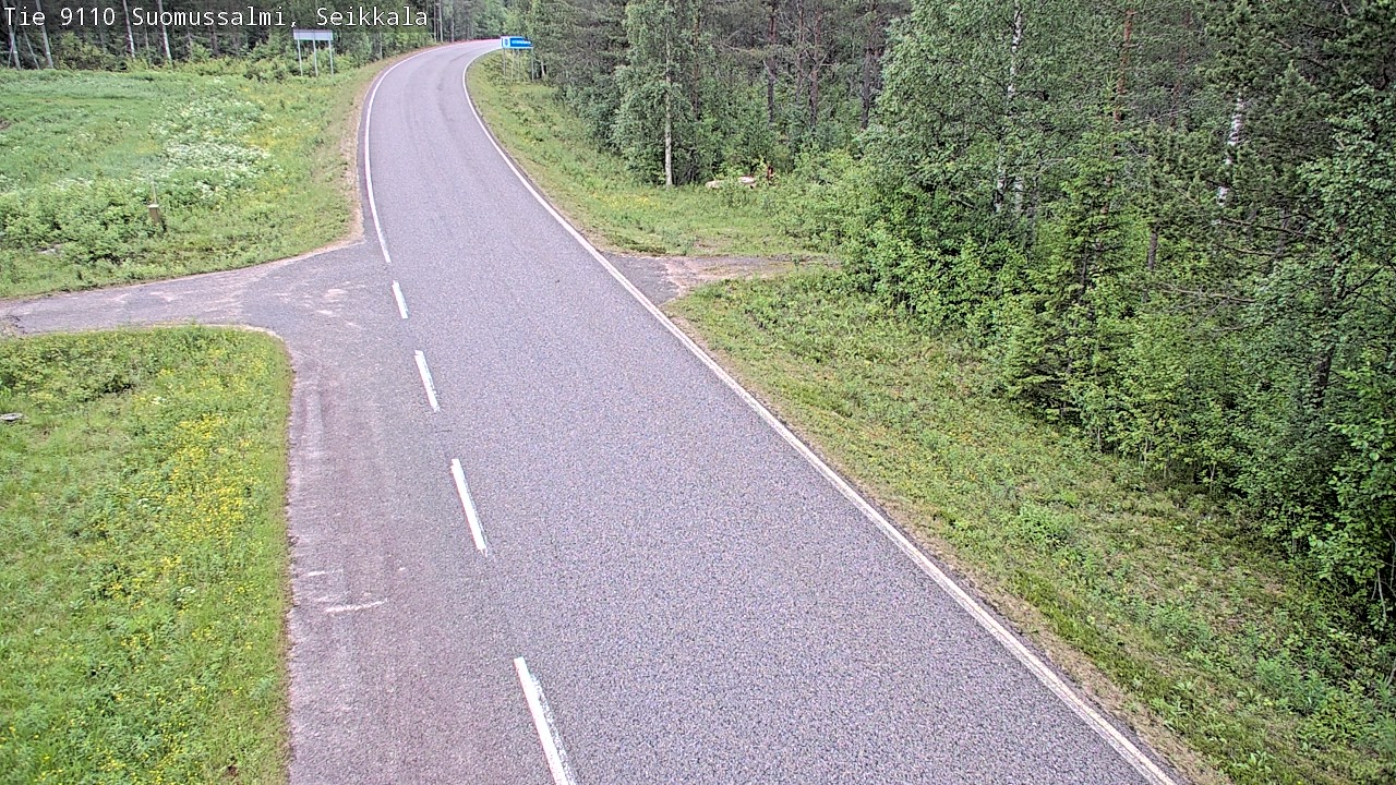 Weather Camera Image Road 9110 Suomussalmi, Seikkala, Suomussalmi, Kainuu