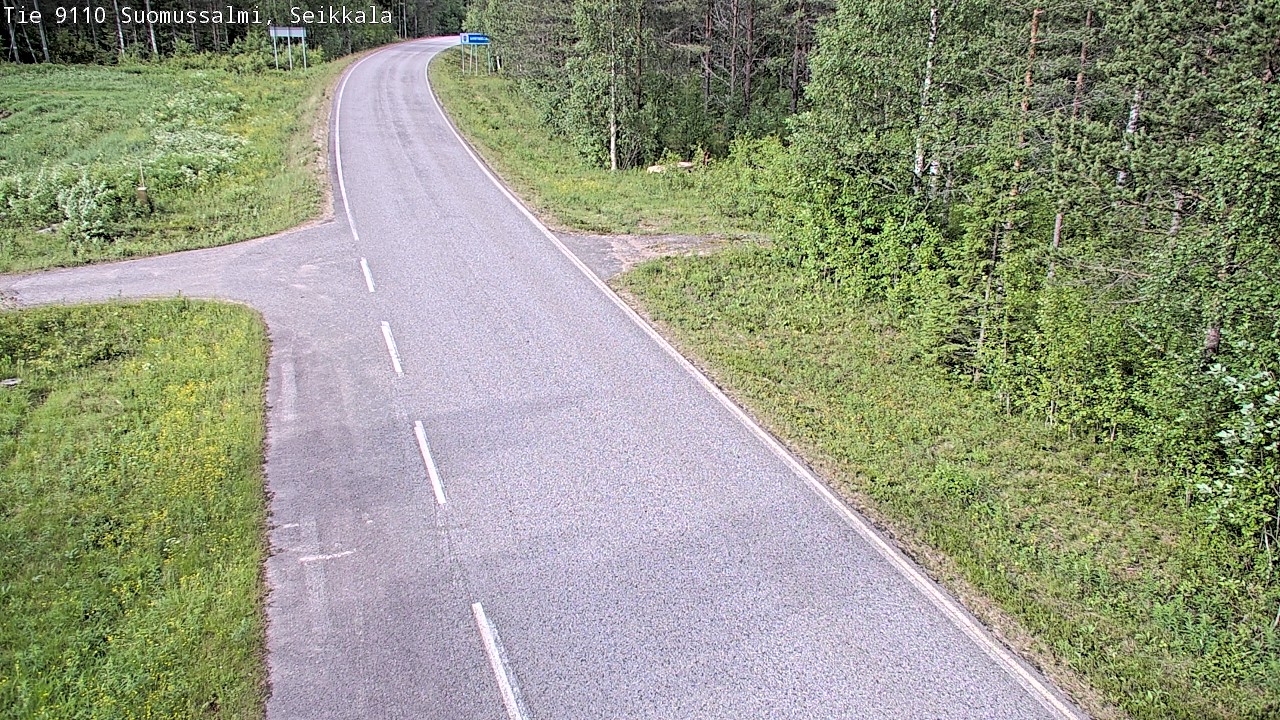 Weather Camera Image Road 9110 Suomussalmi, Seikkala, Suomussalmi, Kainuu