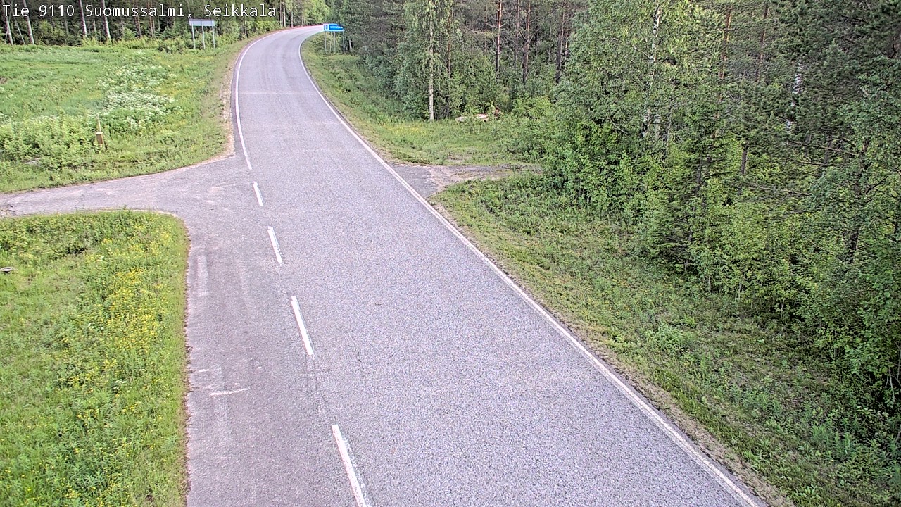 Weather Camera Image Road 9110 Suomussalmi, Seikkala, Suomussalmi, Kainuu
