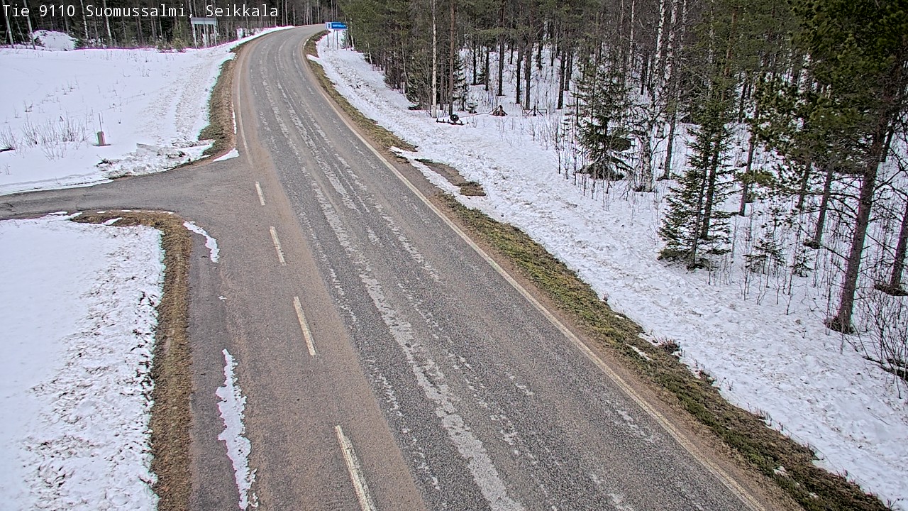 Weather Camera Image Road 9110 Suomussalmi, Seikkala, Suomussalmi, Kainuu