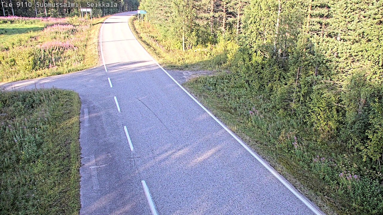 Weather Camera Image Road 9110 Suomussalmi, Seikkala, Suomussalmi, Kainuu
