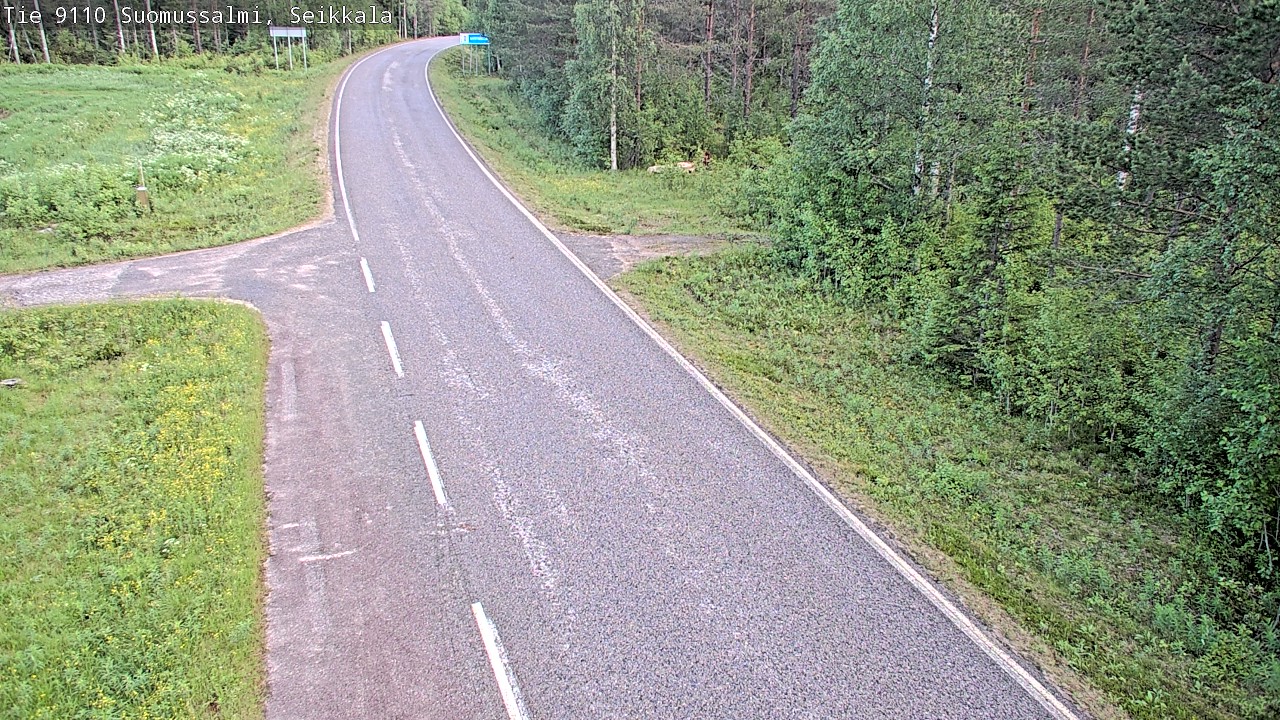 Weather Camera Image Road 9110 Suomussalmi, Seikkala, Suomussalmi, Kainuu
