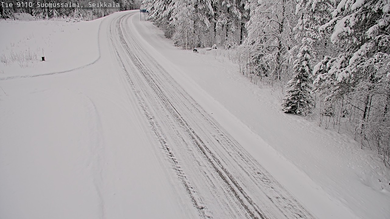 Weather Camera Image Road 9110 Suomussalmi, Seikkala, Suomussalmi, Kainuu