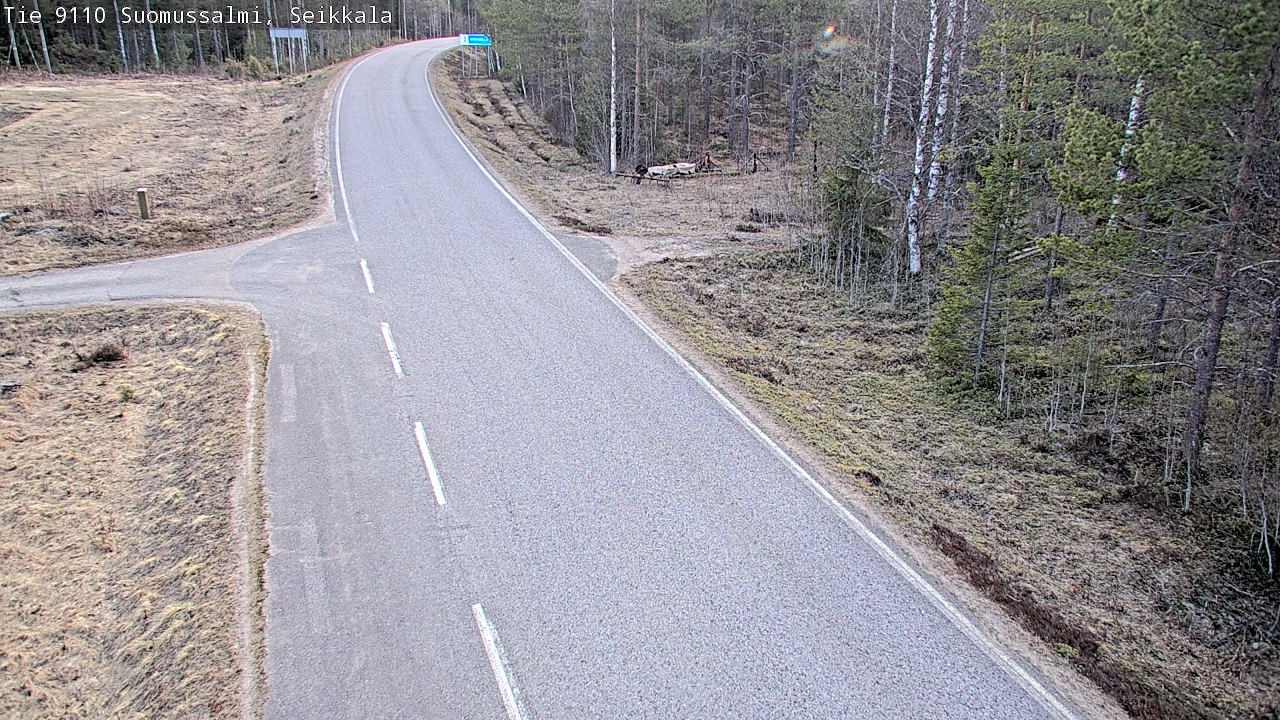 Weather Camera Image Road 9110 Suomussalmi, Seikkala, Suomussalmi, Kainuu