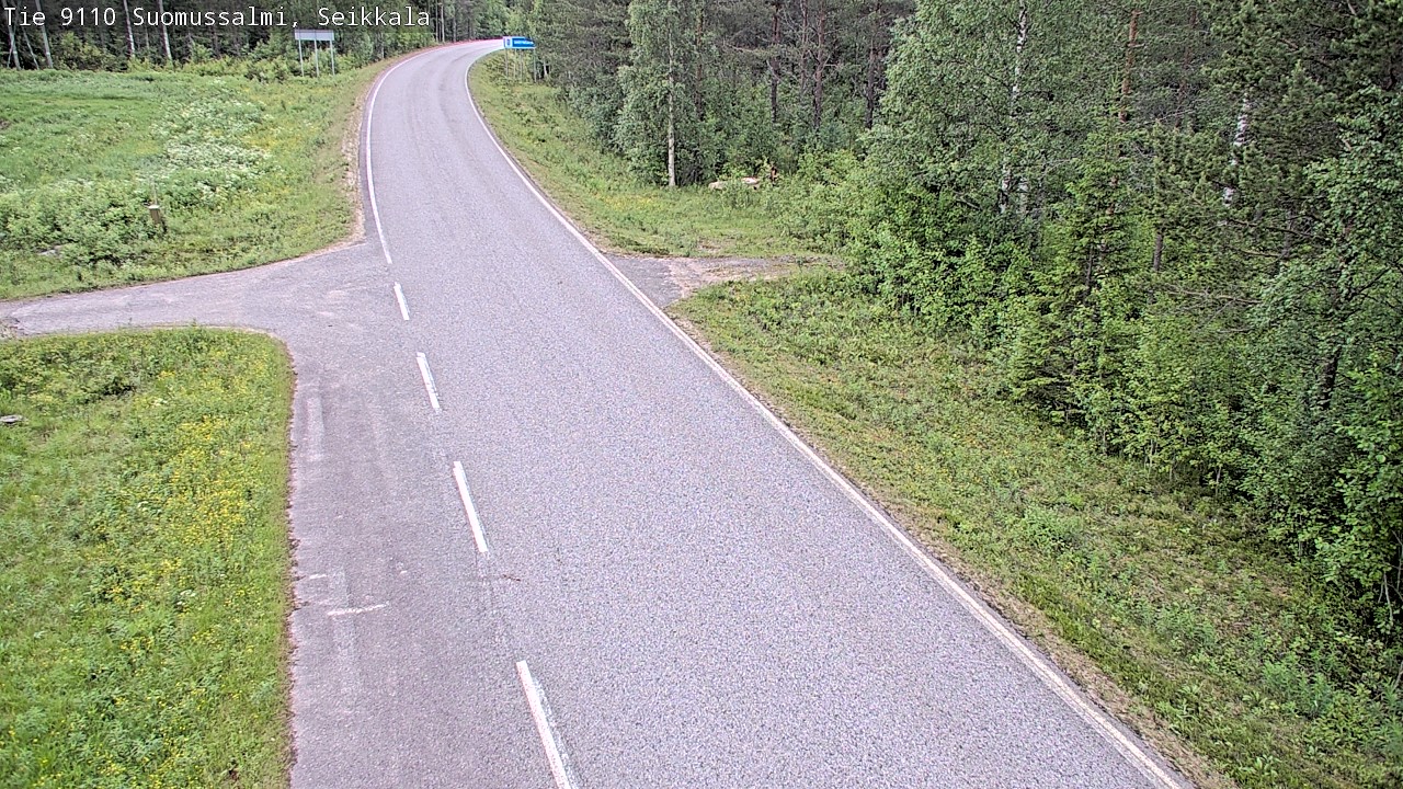 Weather Camera Image Road 9110 Suomussalmi, Seikkala, Suomussalmi, Kainuu