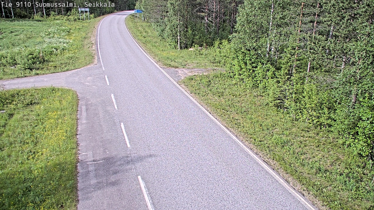Weather Camera Image Road 9110 Suomussalmi, Seikkala, Suomussalmi, Kainuu
