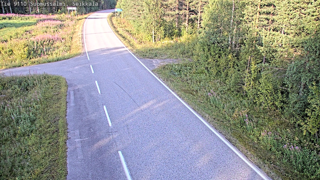 Weather Camera Image Road 9110 Suomussalmi, Seikkala, Suomussalmi, Kainuu