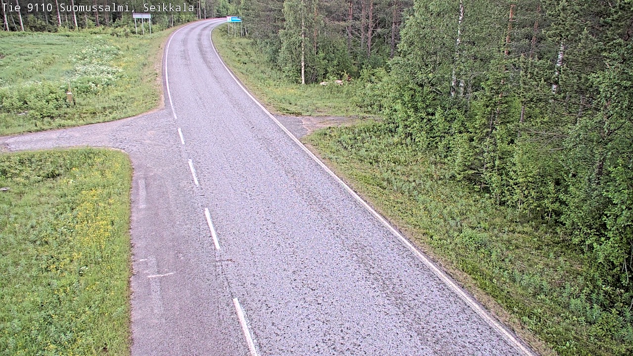 Weather Camera Image Road 9110 Suomussalmi, Seikkala, Suomussalmi, Kainuu