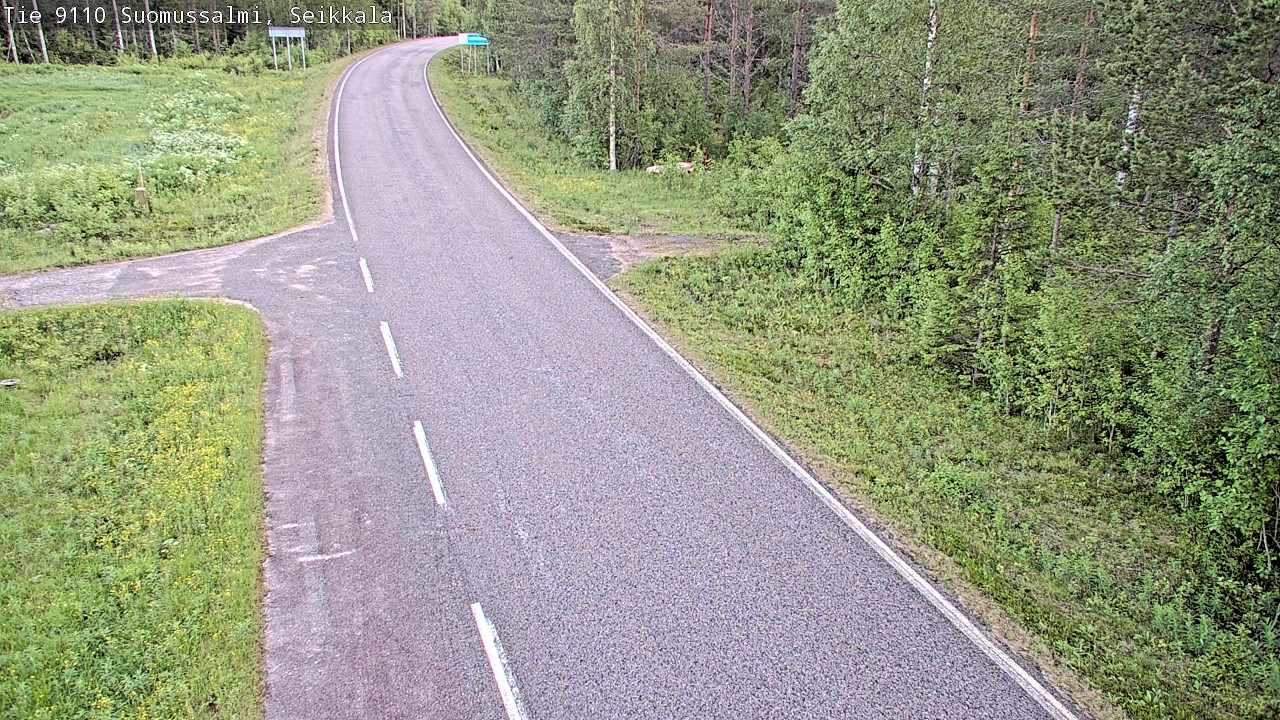 Weather Camera Image Road 9110 Suomussalmi, Seikkala, Suomussalmi, Kainuu