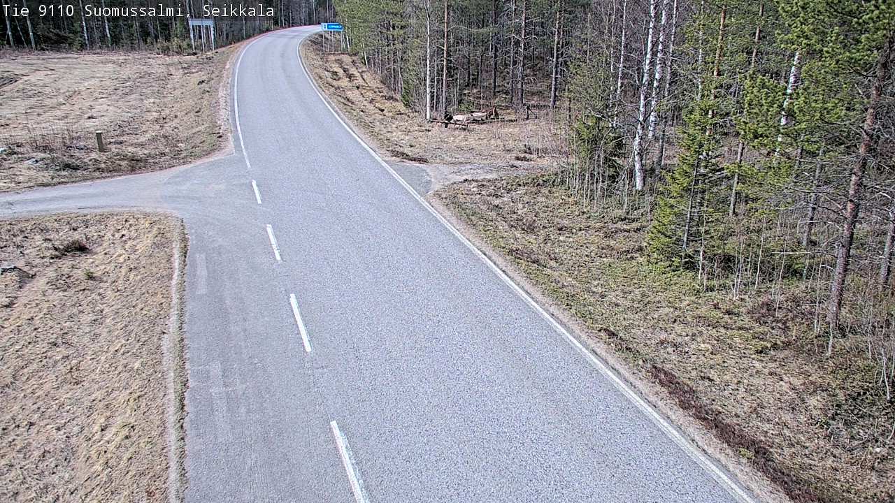 Weather Camera Image Road 9110 Suomussalmi, Seikkala, Suomussalmi, Kainuu