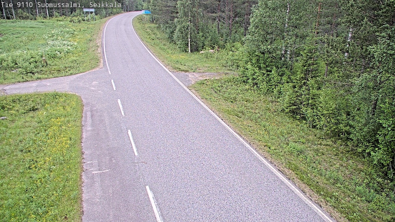 Weather Camera Image Road 9110 Suomussalmi, Seikkala, Suomussalmi, Kainuu