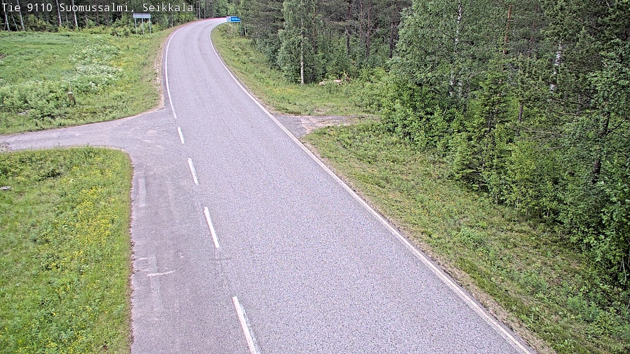 Weather Camera Image Road 9110 Suomussalmi, Seikkala, Suomussalmi, Kainuu