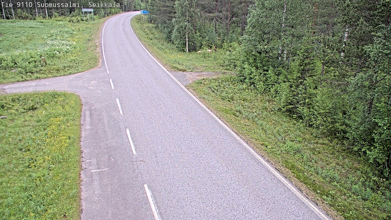 Weather Camera Image Road 9110 Suomussalmi, Seikkala, Suomussalmi, Kainuu