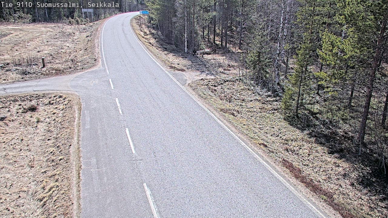 Weather Camera Image Road 9110 Suomussalmi, Seikkala, Suomussalmi, Kainuu