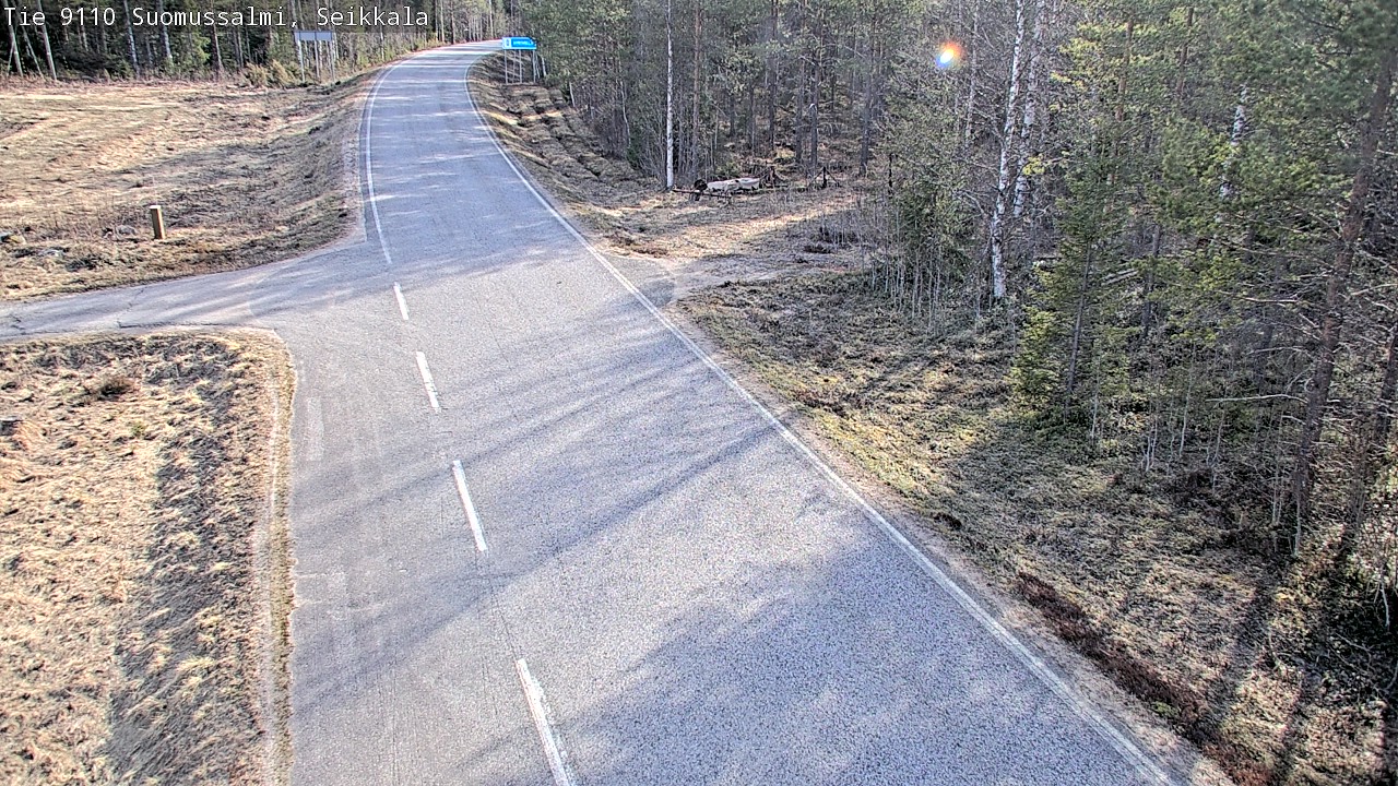 Weather Camera Image Road 9110 Suomussalmi, Seikkala, Suomussalmi, Kainuu