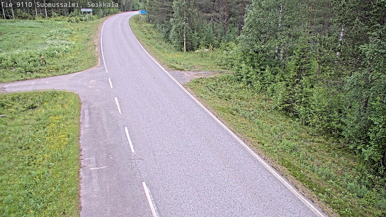 Weather Camera Image Road 9110 Suomussalmi, Seikkala, Suomussalmi, Kainuu
