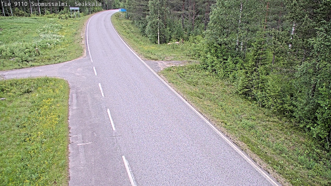 Weather Camera Image Road 9110 Suomussalmi, Seikkala, Suomussalmi, Kainuu